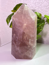Load image into Gallery viewer, (H 4.3lbs Antique Rose) Rose Quartz tower w/flash