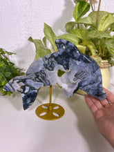 Load image into Gallery viewer, Moss Agate dolphin
