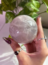 Load image into Gallery viewer, (M) Blue Rose Quartz Sphere
