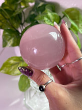 Load image into Gallery viewer, (A) Rose Quartz sphere w/star
