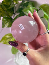 Load image into Gallery viewer, (A) Rose Quartz sphere w/star
