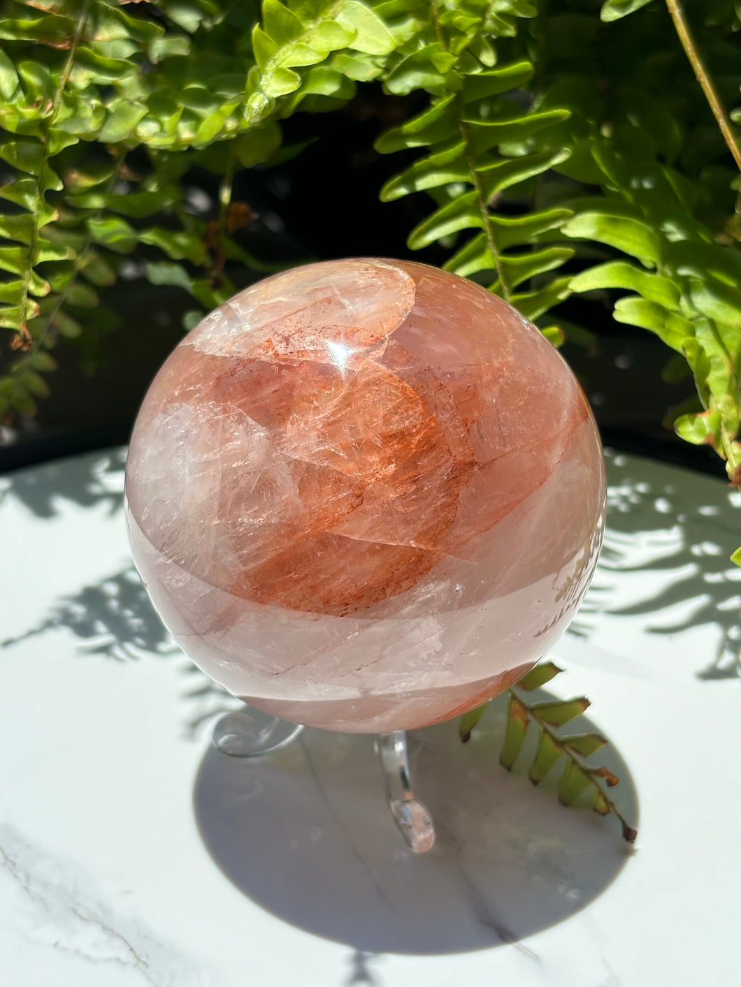 Fire Quartz sphere A