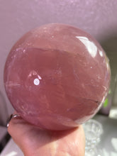 Load image into Gallery viewer, (H 4.15lbs Rose Petal Jelly) Rose Quartz sphere w/star
