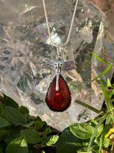Load image into Gallery viewer, Amber dragonfly 2
