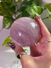 Load image into Gallery viewer, (D) Rose Quartz sphere w/star
