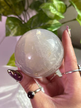 Load image into Gallery viewer, (J) Blue Rose Quartz sphere
