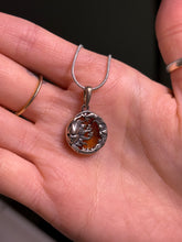 Load image into Gallery viewer, Sun and moon amber pendant
