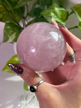Load image into Gallery viewer, (D) Rose Quartz sphere w/star
