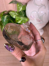 Load image into Gallery viewer, (2) Smoky Quartz heart from Brazil
