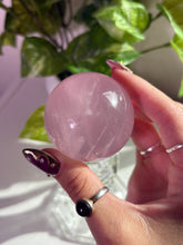 Load image into Gallery viewer, (Pink jelly K) Rose Quartz sphere w/star
