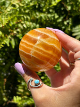 Load image into Gallery viewer, Orange Calcite sphere B
