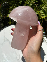 Load image into Gallery viewer, Large Rose Quartz mushroom B
