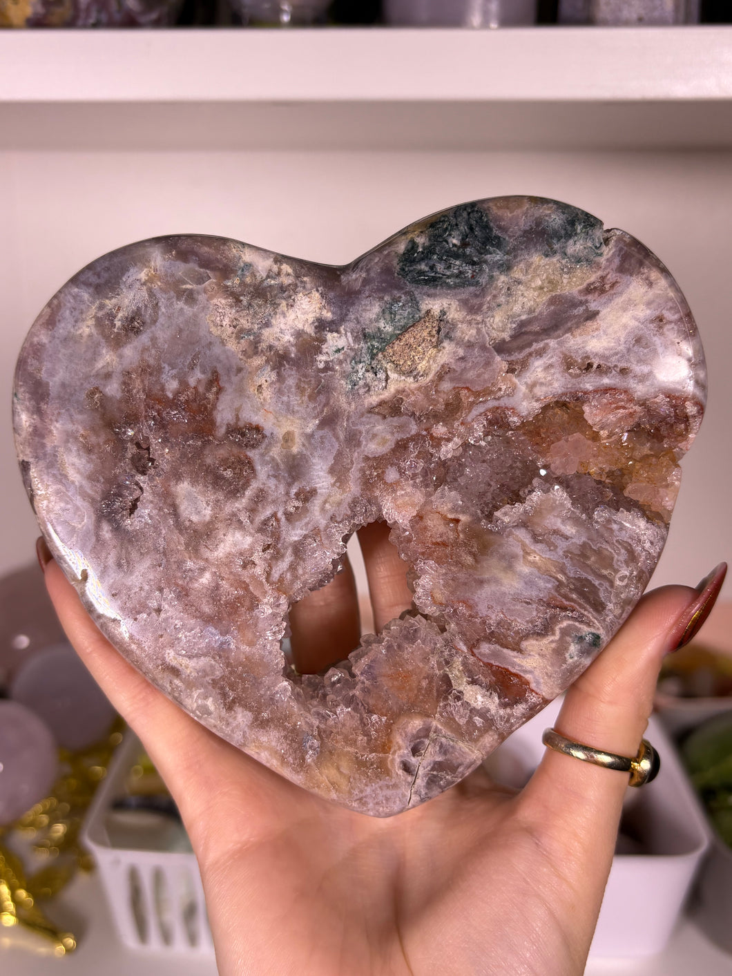 Pink Amethyst heart