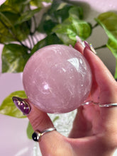 Load image into Gallery viewer, (A) Rose Quartz sphere w/star
