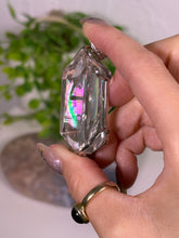 Load image into Gallery viewer, HQ clear Quartz pendant w rainbows B
