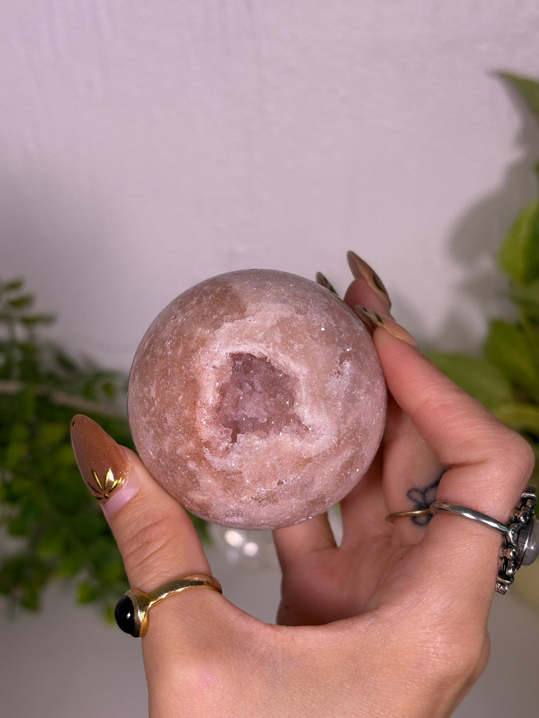Pink Amethyst sphere H