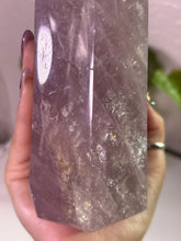 Load image into Gallery viewer, (W Mauves honey) Rose Quartz tower w/flash
