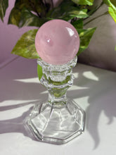 Load image into Gallery viewer, (Bubblegum i) Rose Quartz sphere w/star
