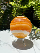 Load image into Gallery viewer, Orange Calcite sphere A
