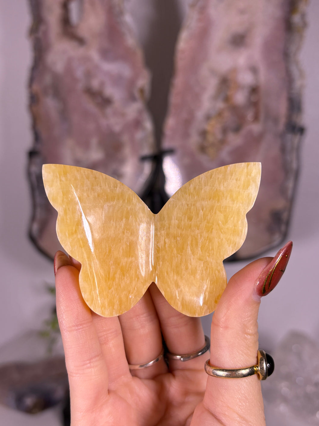 Orange Calcite butterfly