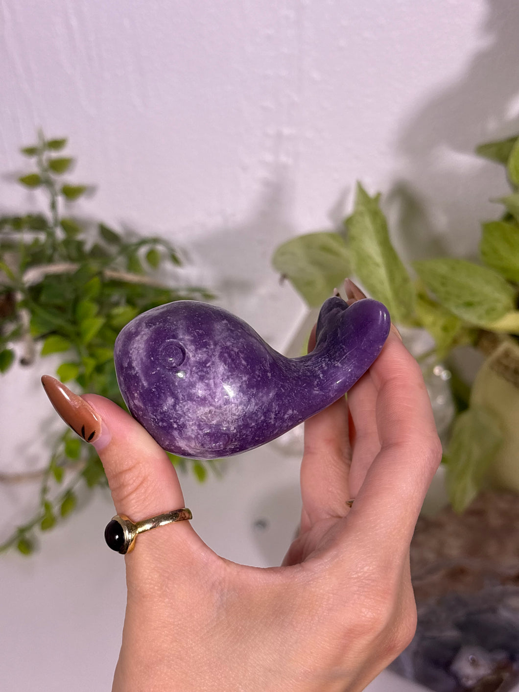 Lepidolite whale C