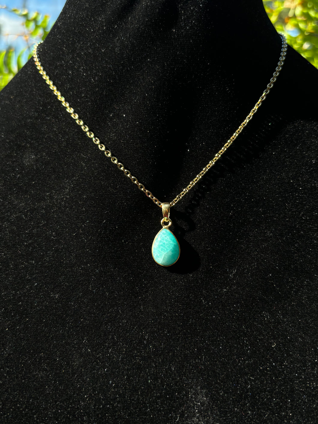 925s Amazonite pendant