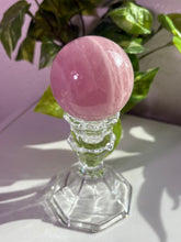 Load image into Gallery viewer, (L) Rose Quartz sphere w/star
