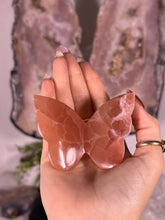 Load image into Gallery viewer, Rose Calcite butterfly (intuitively chosen)
