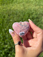 Load image into Gallery viewer, Rhodonite heart B
