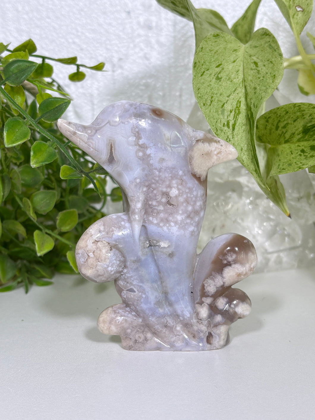 Flower Agate Dolphin