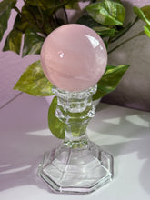 Load image into Gallery viewer, (C) Rose Quartz sphere w/star
