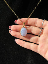 Load image into Gallery viewer, Blue Lace Agate pendant B 925s
