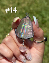 Load image into Gallery viewer, #14 Rose Quartz gusher w charm 925s
