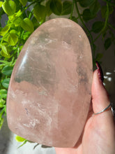 Load image into Gallery viewer, (Has some star flash) rose Quartz freeform
