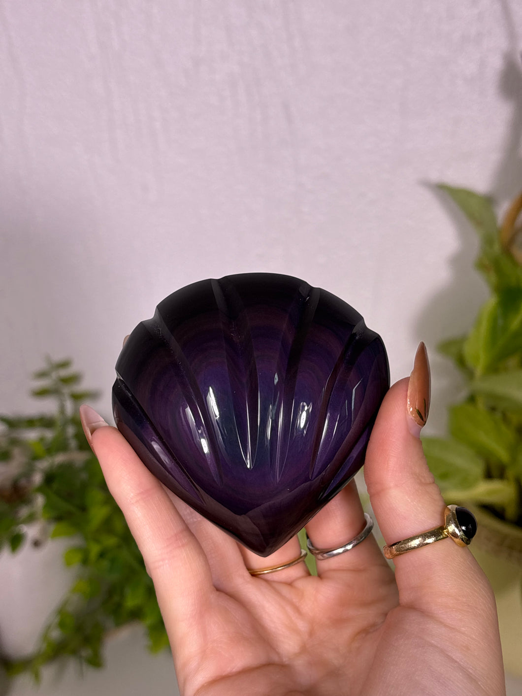 Rainbow Obsidian shell