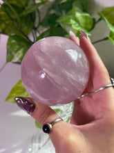Load image into Gallery viewer, (D) Rose Quartz sphere w/star
