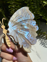 Load image into Gallery viewer, Moonstone butterfly wings statement piece
