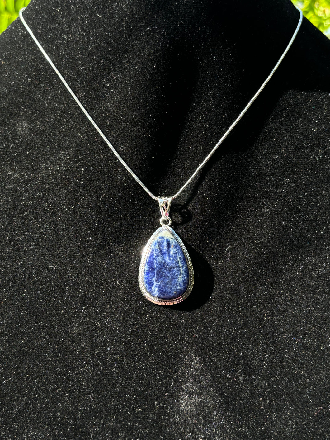 Sodalite pendant 925s