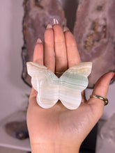 Load image into Gallery viewer, Pistachio calcite butterfly

