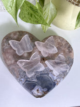 Load image into Gallery viewer, Mini Rose Quartz butterflies
