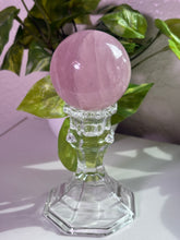 Load image into Gallery viewer, (D) Rose Quartz sphere w/star
