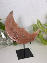 Load image into Gallery viewer, Pink Amethyst with calcite moon B
