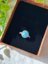 Load image into Gallery viewer, 925s Larimar ring Size 9 and a half
