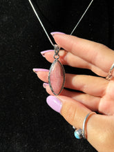 Load image into Gallery viewer, Rhodochrosite 925s pendant A
