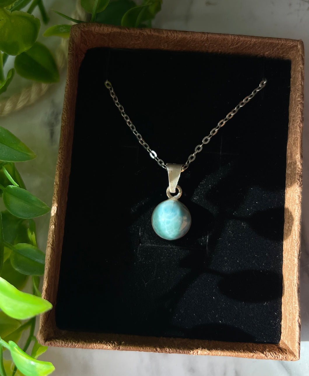 925s larimar pendant