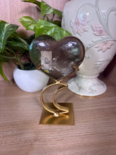 Load image into Gallery viewer, (2) Smoky Quartz heart from Brazil
