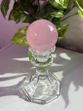 Load image into Gallery viewer, (Bubblegum J) Rose Quartz sphere w/star
