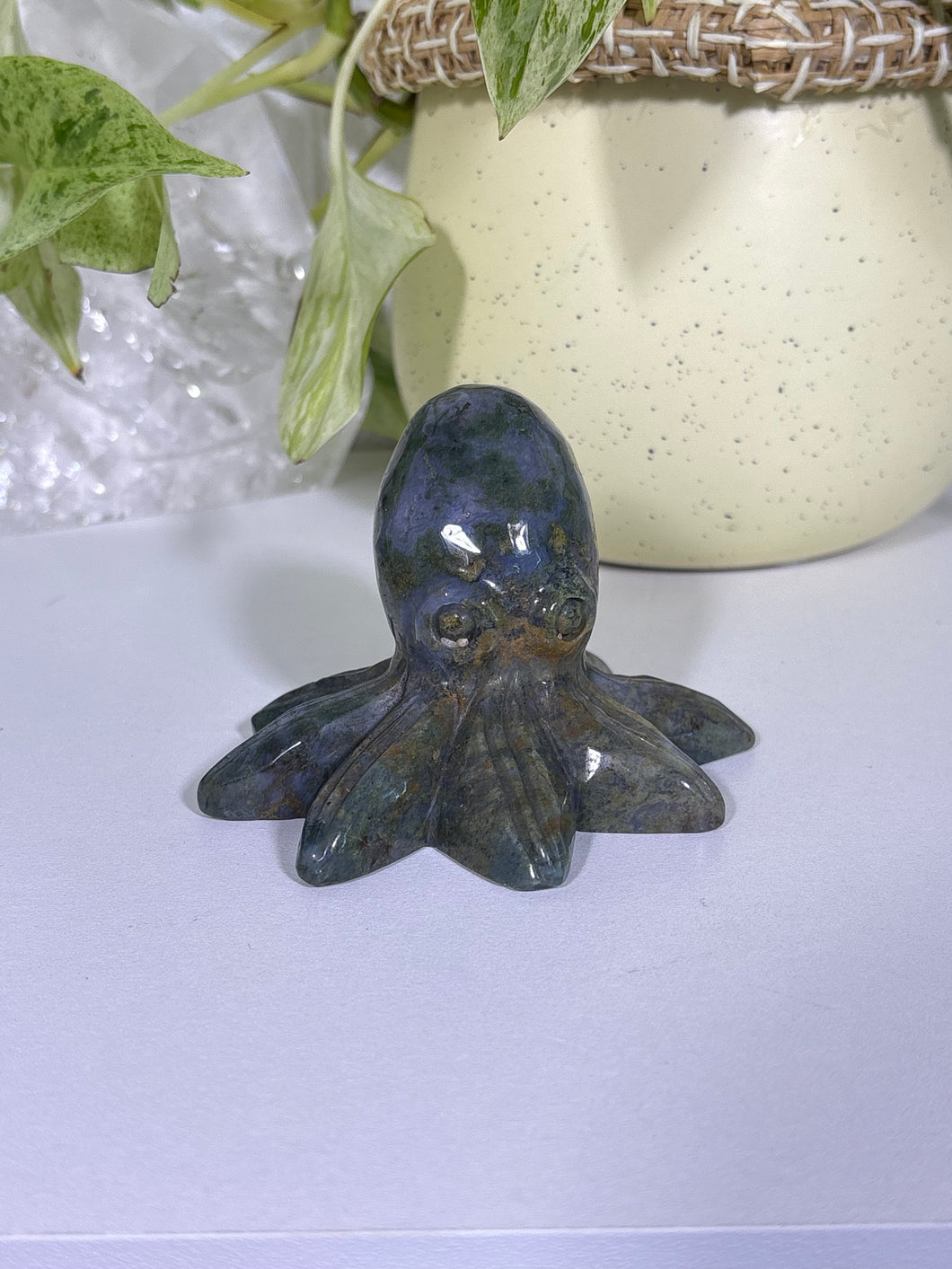 Moss Agate octopus L