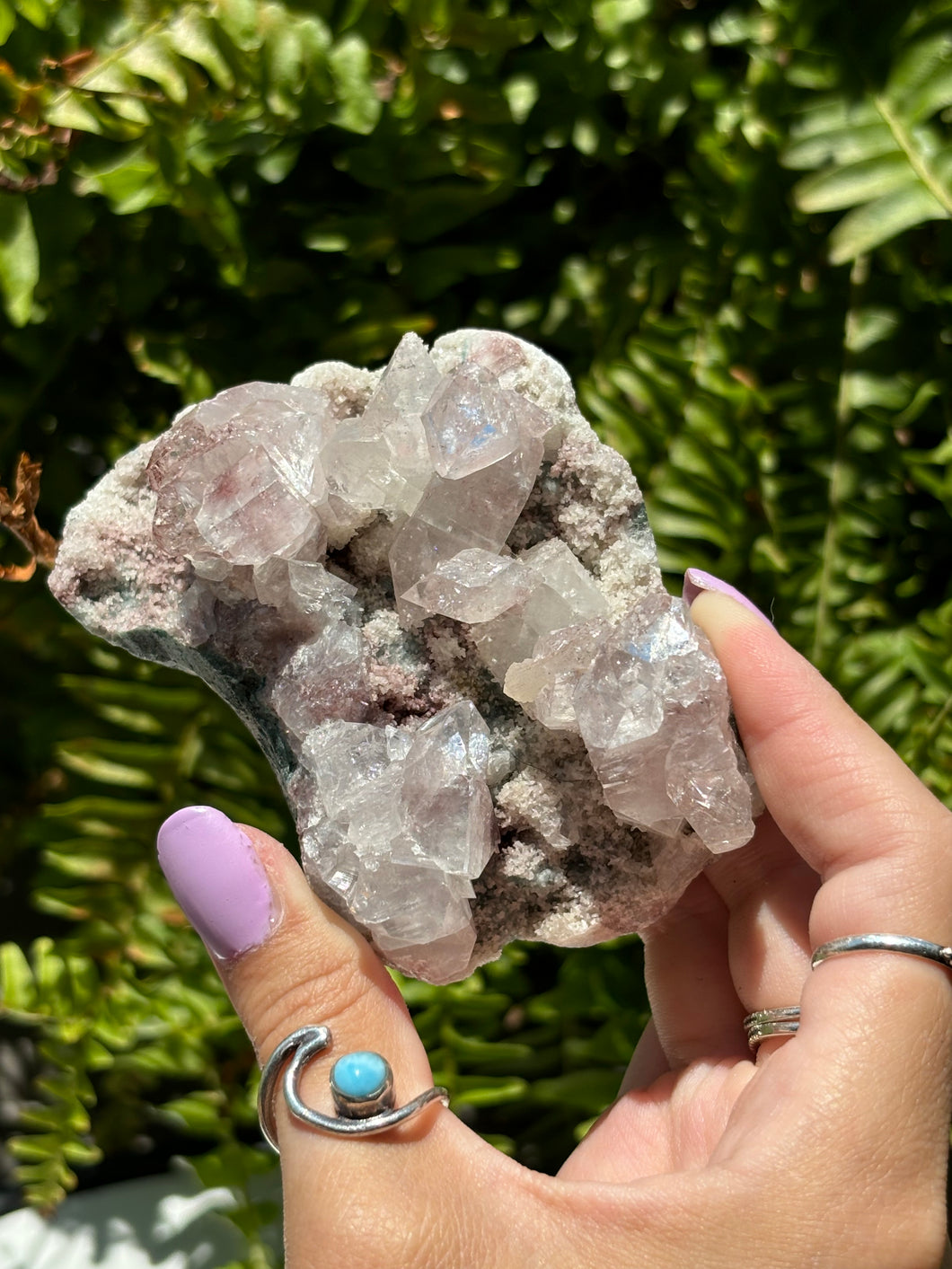 Pink Apophyllite cluster L