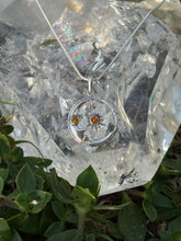 Load image into Gallery viewer, Amber moon and dangling star
